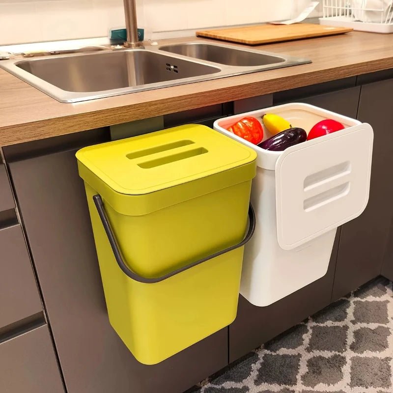 Poubelle de cuisine peu encombrante pour Déchets Organiques 3L et 5L - Bio Composteur