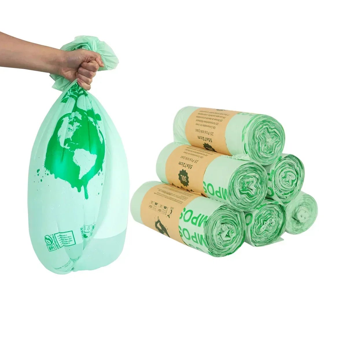 Sacs compostables biodégradables pour déchets végétaux - Bio Composteur