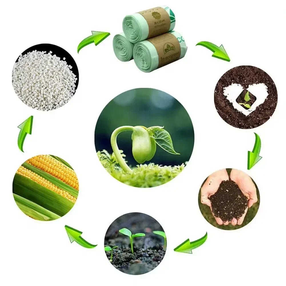 Sacs compostables biodégradables pour déchets végétaux - Bio Composteur