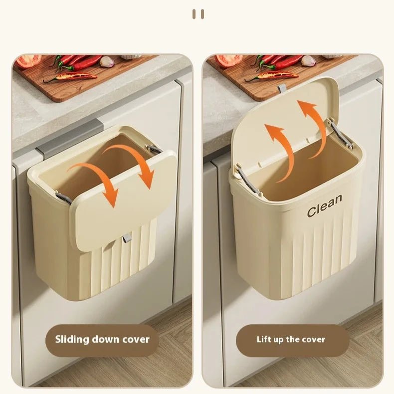 Poubelle de cuisine pour déchets végétaux, avec capot. - Bio Composteur